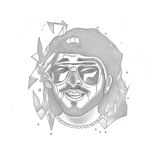 post malone tattoo design idea