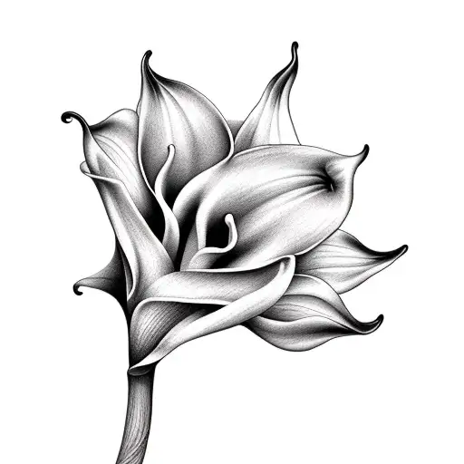calla lillies tattoo design idea