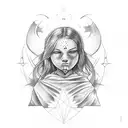 Create me a tattoo that has the next meaning . Imagine the inner child that has allways been hurt and no one listened hi tattoo design idea