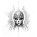 Create me a tattoo that has the next meaning . Imagine the inner child that has allways been hurt and no one listened hi tattoo design idea