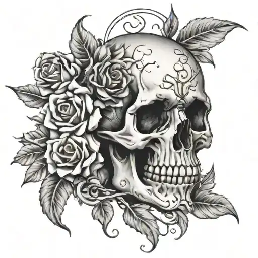 memento mori memento vivere tattoo design idea