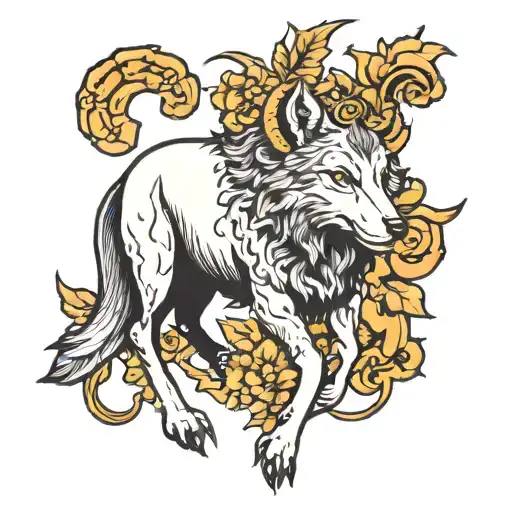 wolf in sheep's clothing black and white tattoo design idea