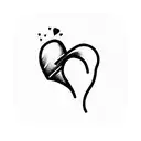 broken heart tattoo design idea