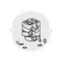 A stack of money with musical notes swirling around it tattoo design idea