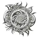 vortex tattoo design idea