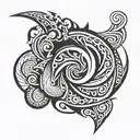 vortex tattoo design idea