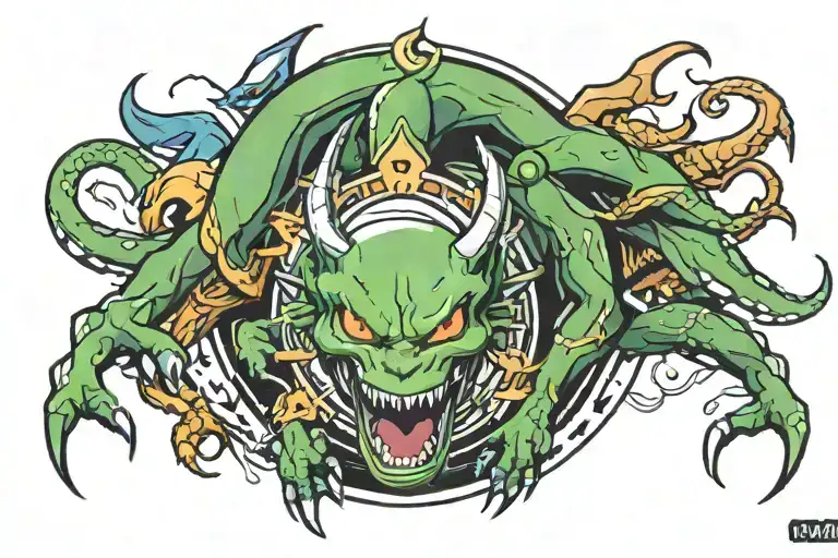 marvel, Pokemon, Dragon Ball Z, Supernatural Anti Possession, Jurassic Park tattoo design idea