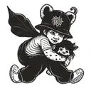 daddy's strong girl tattoo design idea