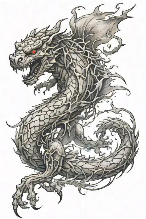 Strong invincible tattoo design idea