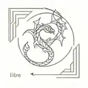 Libre, scorpio, jing-jang tattoo design idea