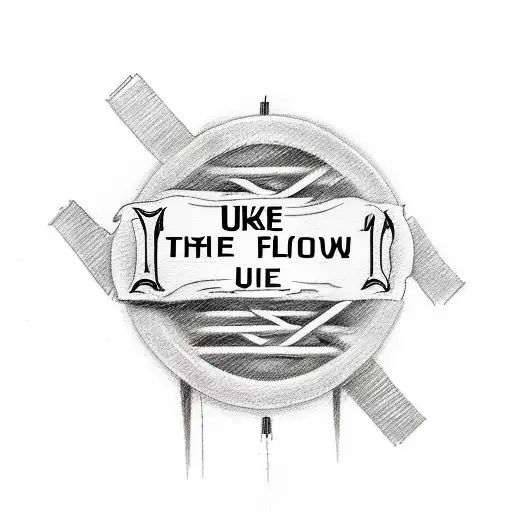 Incorporate the quote 'Take up your cross and follow me' in a stylish font around the Jesus tattoo tattoo design idea