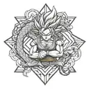 Dragon ball z tattoo design idea