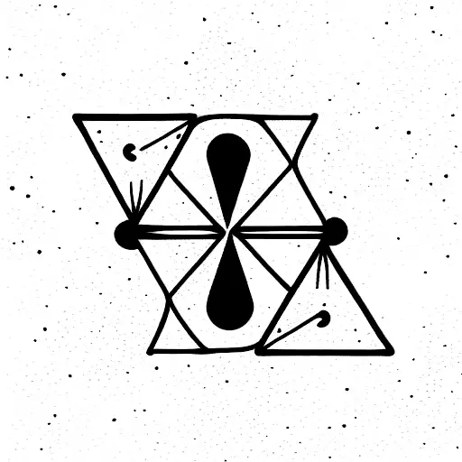two dice with 3 and 5 dots  tattoo design idea