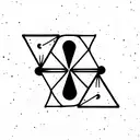 two dice with 3 and 5 dots  tattoo design idea