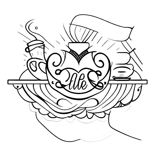 café  tattoo design idea