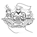 café  tattoo design idea