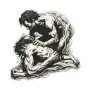 The adam creation of miguel angel, this tatto is on a man's back tattoo design idea