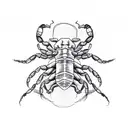 scorpion with wings tattoo design idea