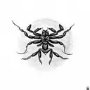 scorpion with wings tattoo design idea
