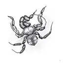 scorpion with wings tattoo design idea