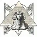 pyramids Egypt sphinx  tattoo design idea