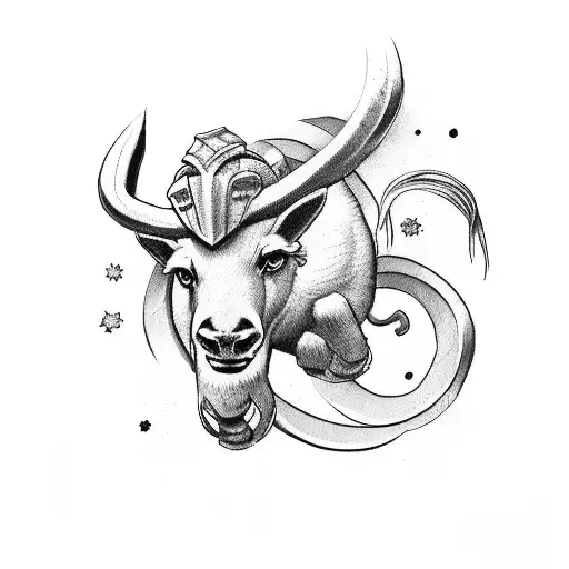 Australian flag tied in with aries and libra tattoo design idea