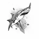 gills of shark tattoo design idea