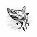 gills of shark tattoo design idea