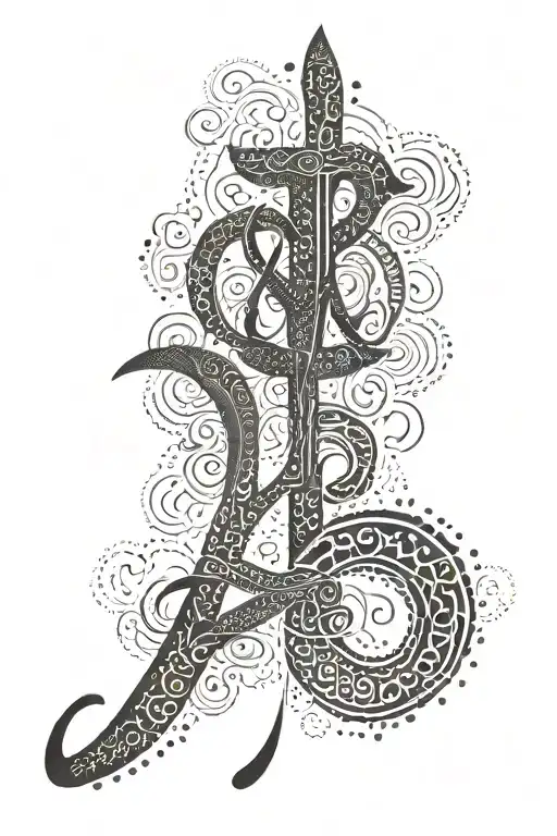 alibata filipino script tattoo design idea