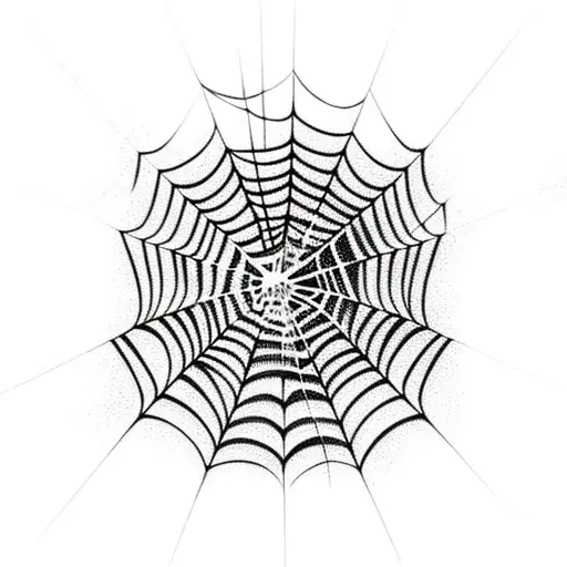 Spider Web tattoo design idea