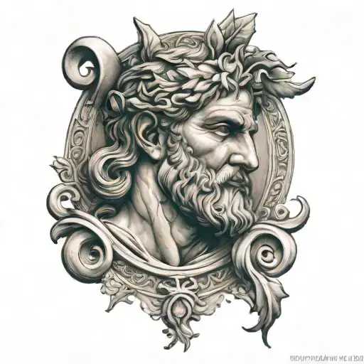 Nike greek mythology tattoo design idea