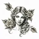 Aphrodite tattoo design idea