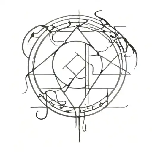 black metal music tattoo design idea