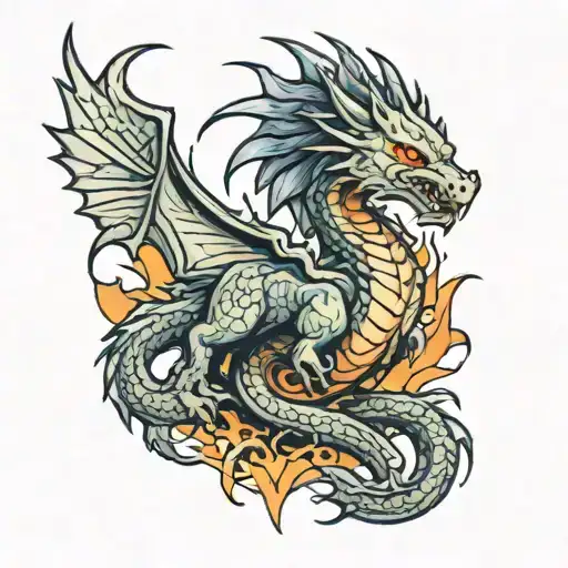 dracarys tattoo design idea