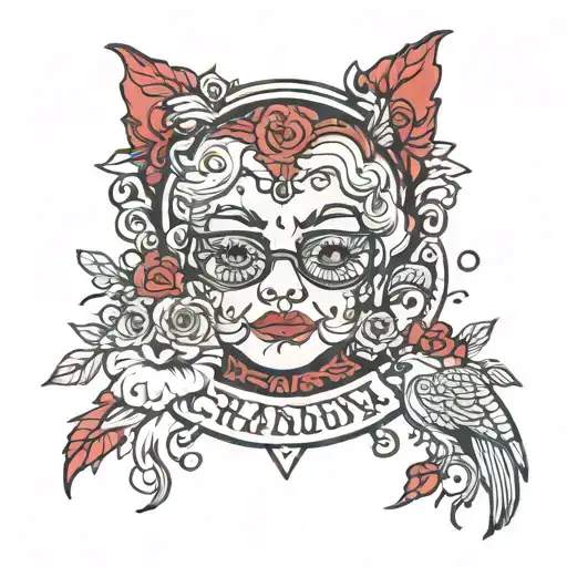 grandma Jewel and Ruby   tattoo design idea