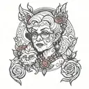 grandma Jewel and Ruby   tattoo design idea