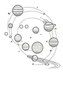 Solar system planets tattoo design idea