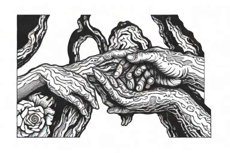 creation of adam painting tattoo design idea