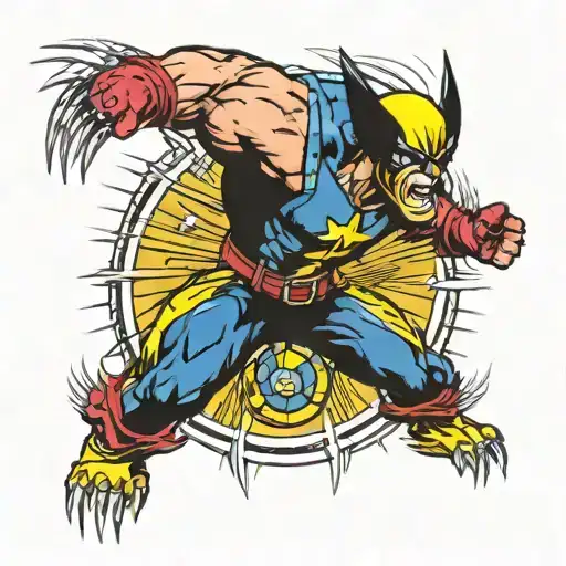 wolverine X men tattoo design idea