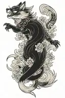 Kitsune tattoo design idea