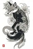 Kitsune tattoo design idea