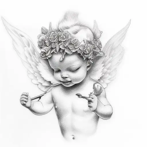 101 Best Cherub Tattoo Ideas Youll Have To See To Believe  Outsons