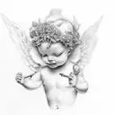 cherub  tattoo design idea