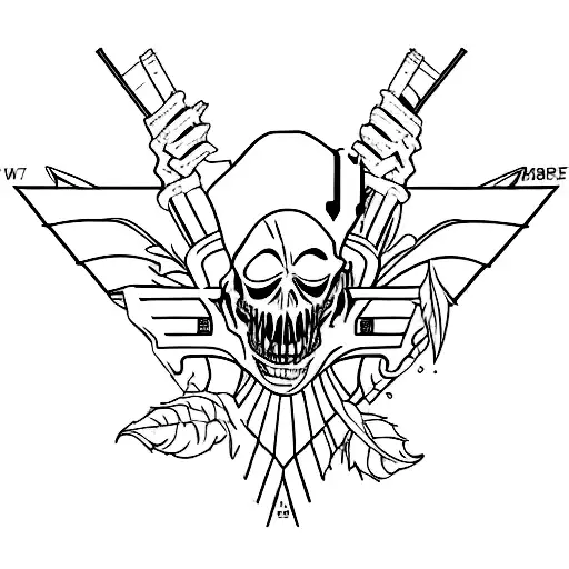 resident evil green herb tattoo design idea