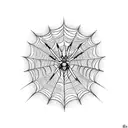 Spider Web tattoo design idea