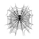 Spider Web tattoo design idea