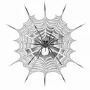 Spider Web tattoo design idea