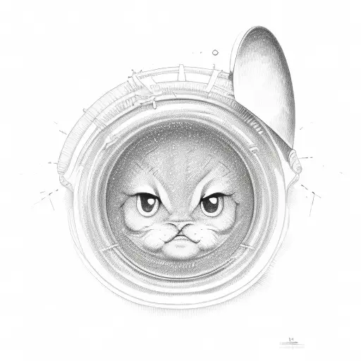 jelly bean with a halo  tattoo design idea