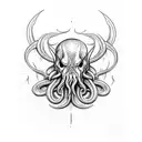 cthulhu tattoo design idea