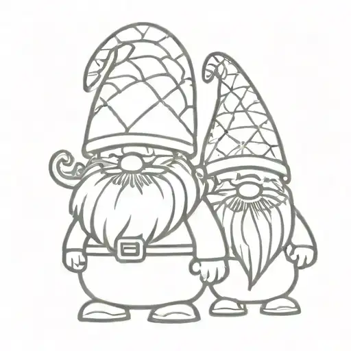gnomes tattoo design idea